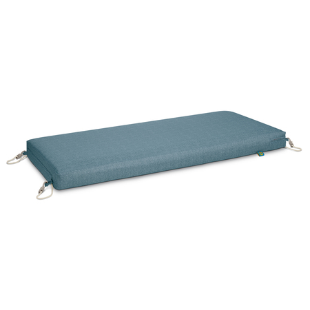 CLASSIC ACCESSORIES Weekend 54" x 18" x 3" Outdoor Bench Cushion, Blue Shadow CBSBN54183